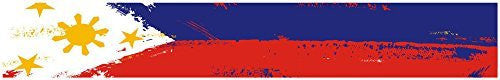 24" Vinyl trim Philippine flag strip sticker decals hood bumper car