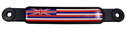 Hawaii Hawaiian Flag Emblem Screw On Car License Plate Decal Badge