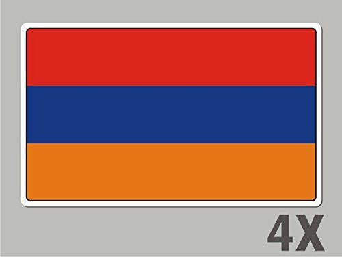 4 Armenia stickers flag decal bumper car bike emblem vinyl FL003