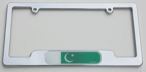 Pakistan Chrome plated ABS License Plate Frame holder cover with free caps