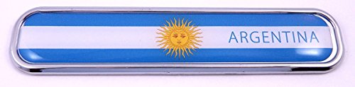 Argentina Car Chrome Emblem 3D auto Decal Sticker for car Bike Boat 5.3"