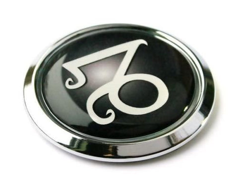 Capricon Zodiac Symbol Chrome Emblem Car bike decal badge 3D Sticker