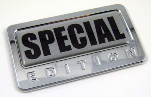 Car Chrome Decals CBEDI-SPECIAL Special Edition unique Car Chrome Emblem with dome decal Auto Bike 3D Badge