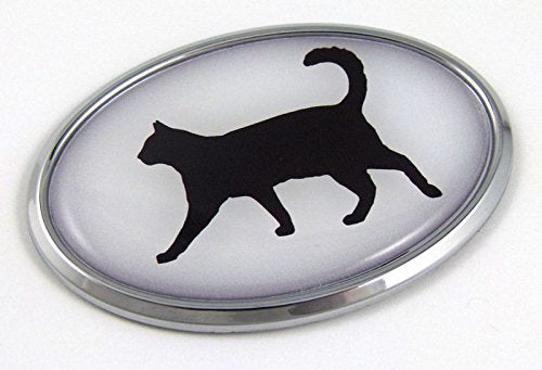 Cat 3D Chrome Emblem Pet Decal Car Auto Bike Truck Sticker