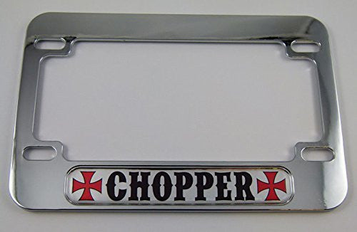 Chopper Motorcycle Bike ABS Chrome Plated License Plate Frame