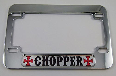 Chopper Motorcycle Bike ABS Chrome Plated License Plate Frame