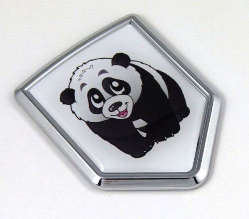 China Chinese PANDA Flag Car Chrome Emblem 3D Decal Bumper Sticker Badge Auto