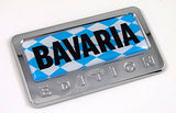 Bavaria German Edition Chrome Emblem with Domed Decal Car Auto Badge 3D