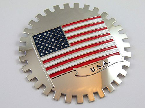 Grille Badge USA FLAG for car truck grill mount American flag