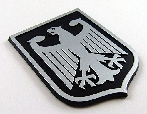 USA & Germany Flag Chrome Emblem – Bolt-On License Plate Badge For Cars, Trucks & SUVs