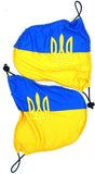 Mirror Flag Ukraine with Trident Tryzub Car Side Mirror Flag Covers Set of 2.