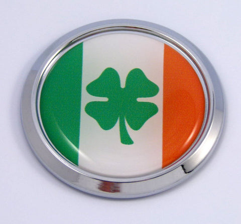 Ireland Irish Round Flag Car Chrome Decal Emblem bumper Sticker bezel badge
