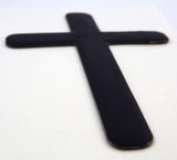 Jesus Cross Black Decal Emblem 3D Sticker car Bike auto 2"x3"