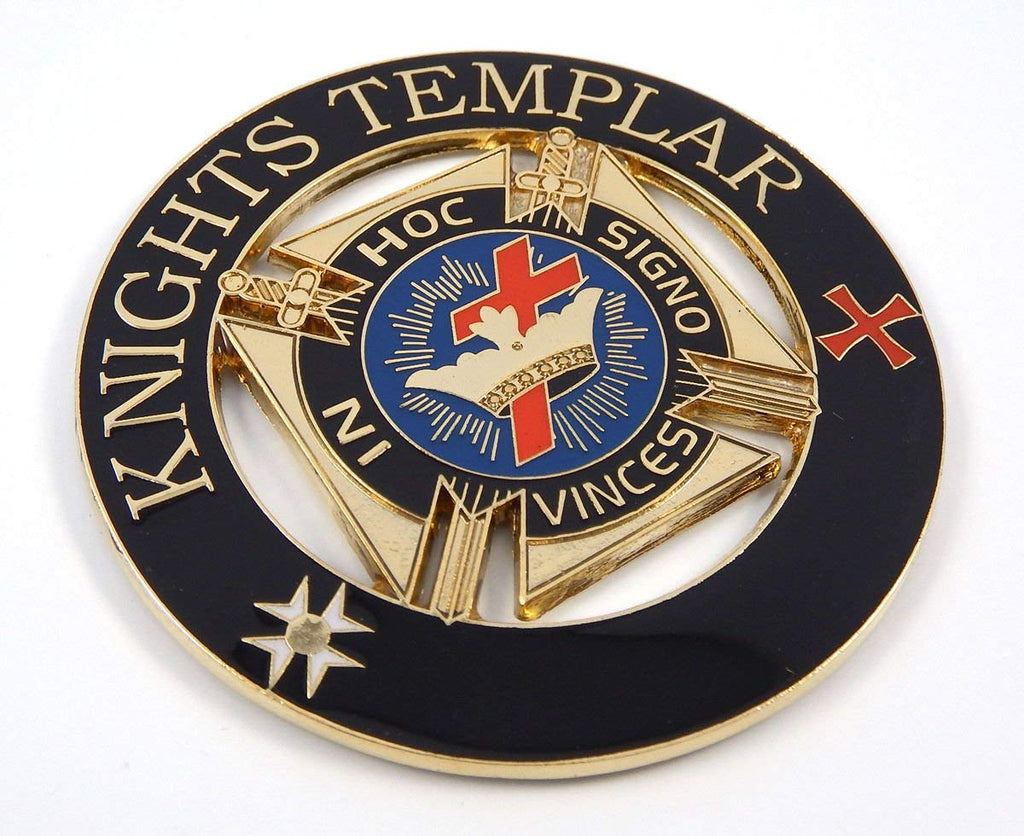 Knights Templar in Hoc Signo Vinces Masonic3 auto Emblem Metal car Decal MAS27
