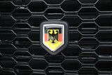 ADAC flag Car Truck Black Shield Grill Badge chrome grille emblem