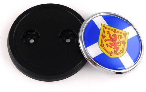 Scotland Scottish flag Car Truck Black Grill Badge 3.5" grille chrome emblem