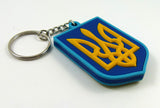 Ukrainian Keychain Flag of Ukraine Tryzub Trident sunflower PVC keytag key chain