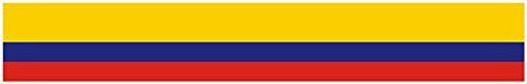 24" Vinyl trim Colombia flag strip sticker decals hood bumper car