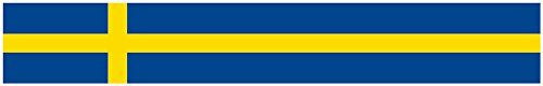 24" Vinyl trim Sweden Swedish flag strip sticker decals hood bumper car