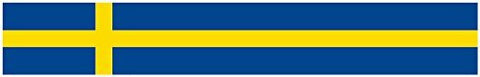 24" Vinyl trim Sweden Swedish flag strip sticker decals hood bumper car