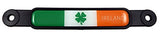 Ireland Irish Flag Emblem Screw On Car License Plate Decal Badge