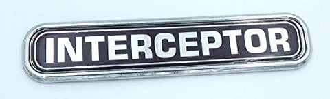 Interceptor Police Chrome Emblem 3D auto Decal car Bike Boat 5.3"