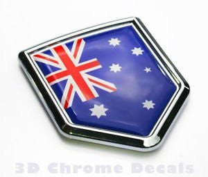Australia Flag Car Chrome Emblem 3D Decal Sticker badge