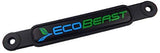 Ecobeast Black flag Screw On License plate Emblem Car Decal badge