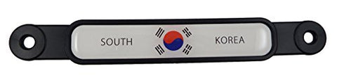 Korea South Korean Flag Emblem Screw On Car License Plate Decal Badge