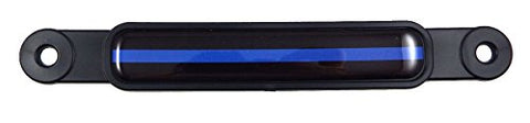Thin Blue Line Police Flag Emblem Screw On Car License Plate Decal Badge