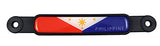 Philippine Philippines Flag Emblem Black Screw On Car License Plate Decal Badge