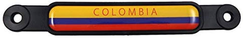 Colombia Colombian Flag Screw On License Plate Emblem Car Decal Badge