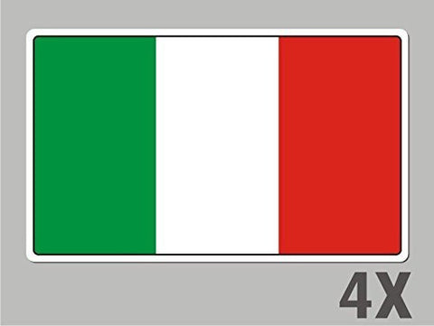 4 Italy Italia stickers flag decal bumper car bike laptop .. emblem vinyl FL031