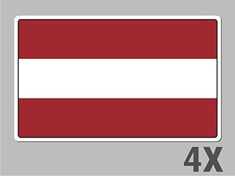 4 Latvia stickers flag decal bumper car bike laptop .. emblem vinyl FL037