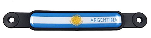 Argentina Argentinian Flag Screw On License Plate Emblem Car Decal Badge