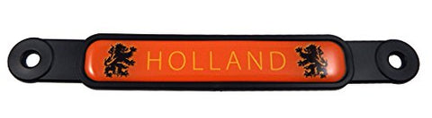 Holland Dutch Netherlands Flag Emblem Screw On Car License Plate Decal Badge