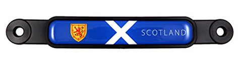 Scotland Scottish Flag Emblem Screw On Car License Plate Decal Badge