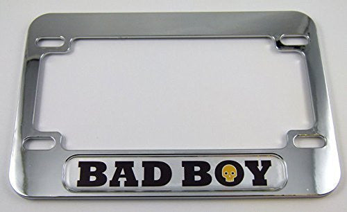 Bad Boy Motorcycle Bike ABS Chrome Plated License Plate Frame