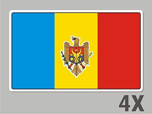 4 Moldova stickers flag decal bumper car bike laptop .. emblem vinyl FL043