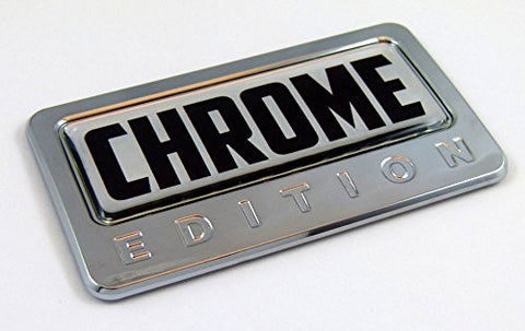 Chrome Edition Chrome Emblem with Domed Decal Car Auto Bike Badge Motorcycle