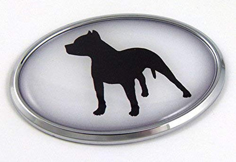 Pit Bull Dog Breeds 3D Chrome Emblem Pet Decal Car Auto Bike Truck Sticker