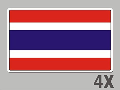 4 Thailand stickers flag decal bumper car bike emblem vinyl FL062