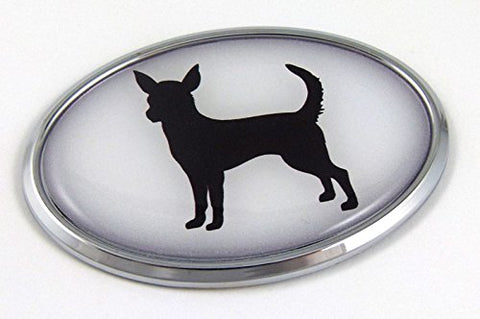 Chihuahua Dog Breeds 3D Chrome Emblem Pet Decal Car Auto Bike Truck Sticker