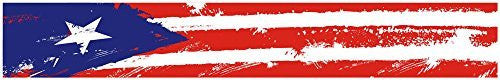 24" Vinyl trim Puerto Rico flag strip sticker decals hood bumper car