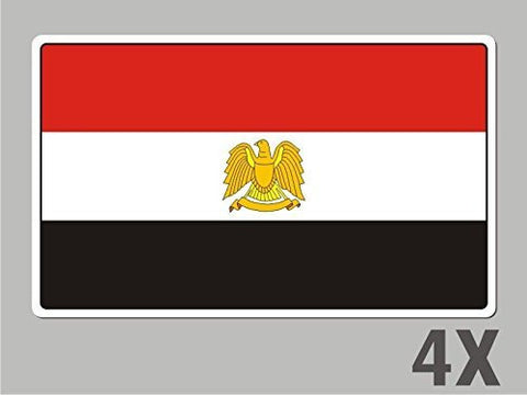 4 Egypt Egyptian stickers flag decal bumper car bike emblem vinyl FL017