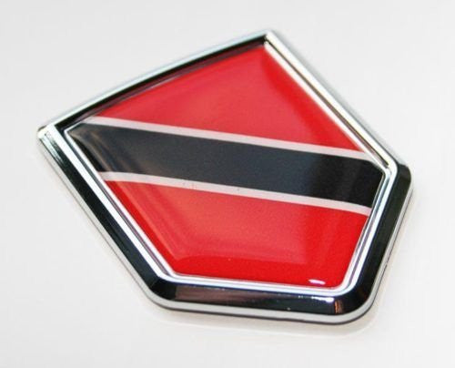 Trinidad and Tobago Flag Decal Car Chrome Emblem Sticker