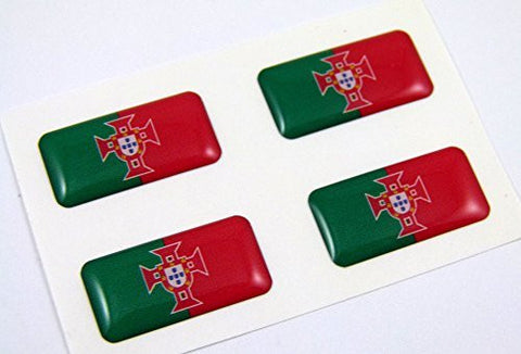 Portugal mini domed decals set 4 emblems Portugese Car bike boat... stickers