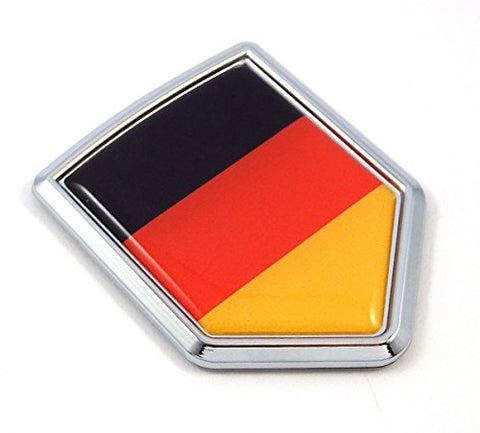 German Flag Decal Germany Flag Car Chrome Emblem Sticker