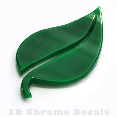Green Leaf Eco Hybrid Car Decal Label Sticker Plastic