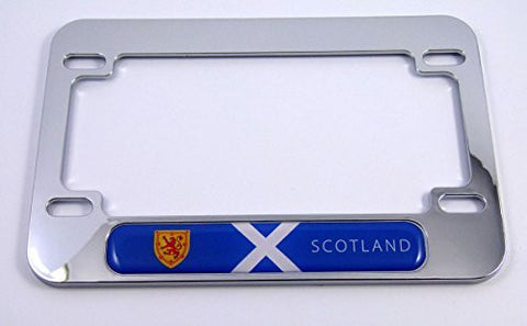 Scotland Scottish flag Motorcycle Bike ABS Chrome Plated License Plate Frame